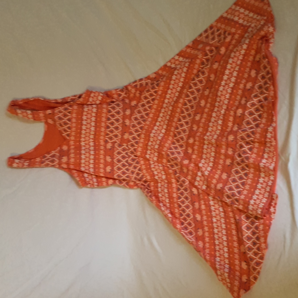 Salmon colored spring/summer dress